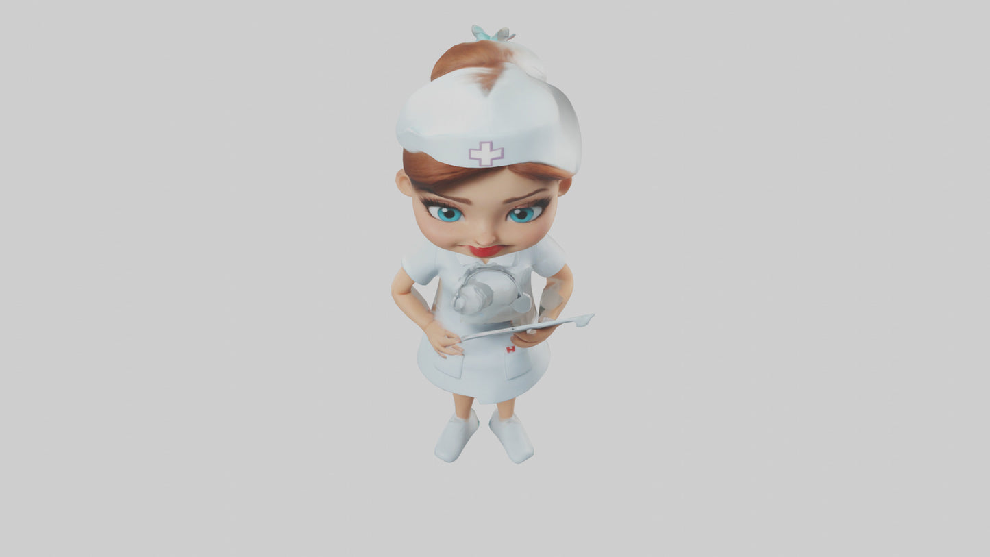 Cartoon Nurse model 3D model