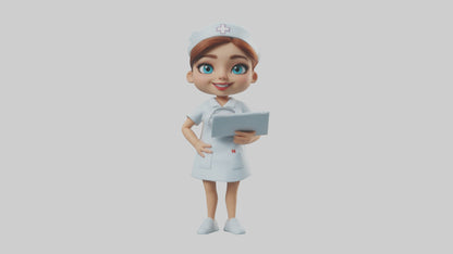 Cartoon Nurse model 3D model