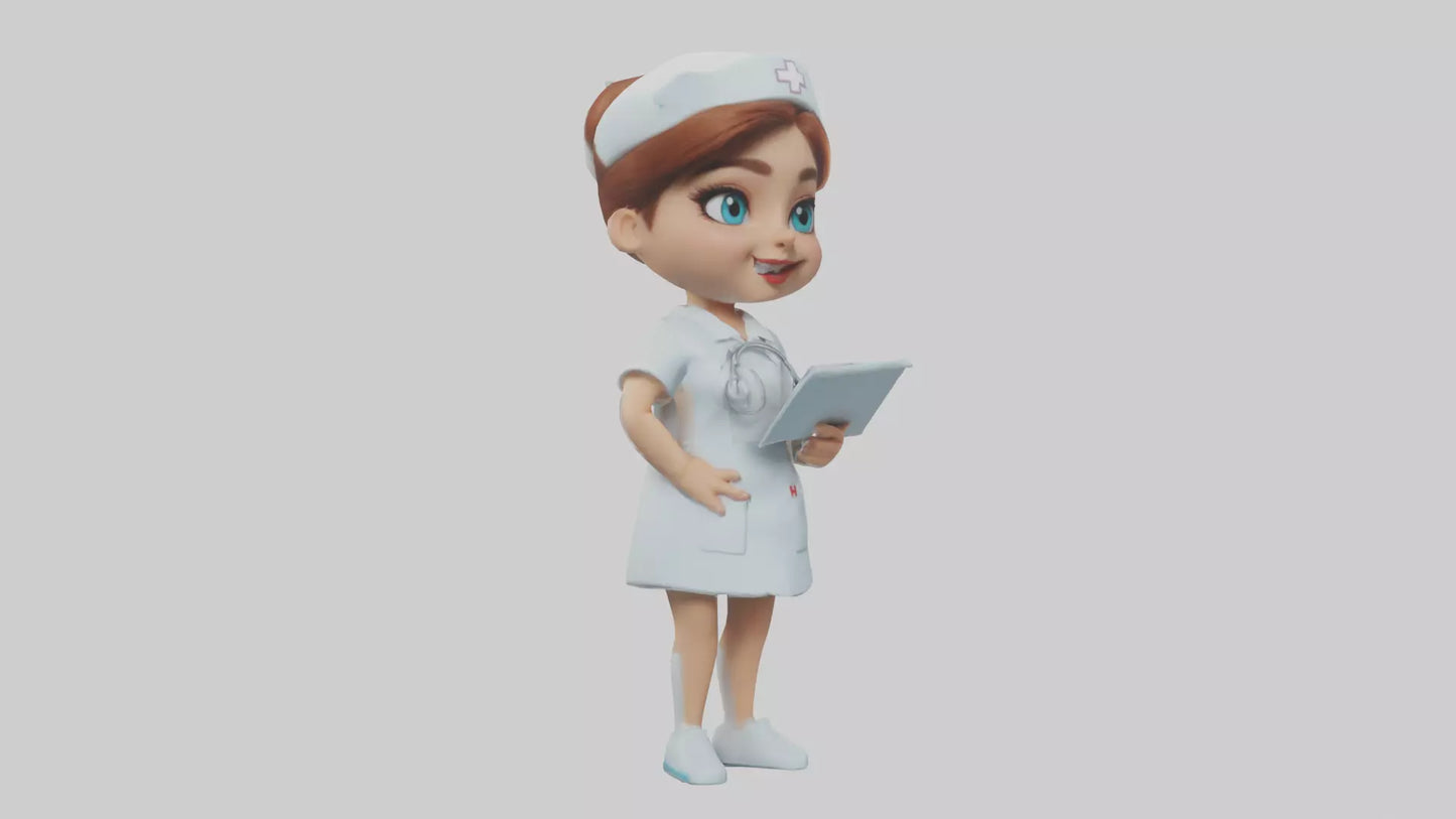 Cartoon Nurse model 3D model