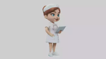 Cartoon Nurse model 3D model