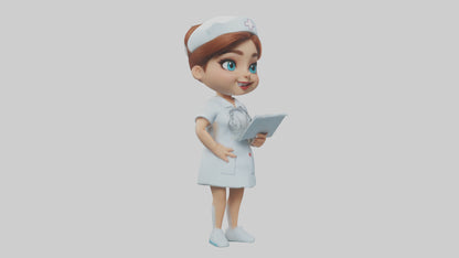 Cartoon Nurse model 3D model