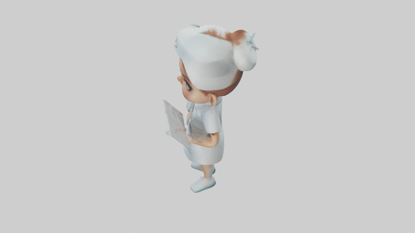 Cartoon Nurse model 3D model