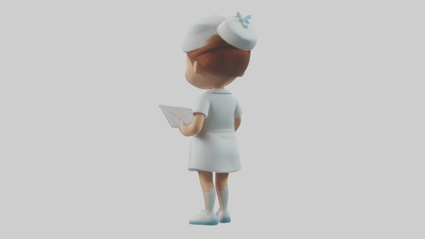 Cartoon Nurse model 3D model