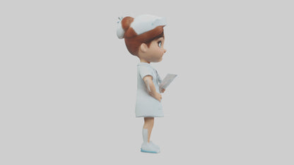 Cartoon Nurse model 3D model