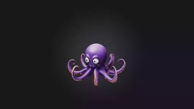 Cartoon Octopus 3D model