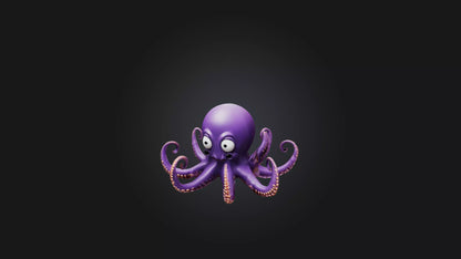 Cartoon Octopus 3D model