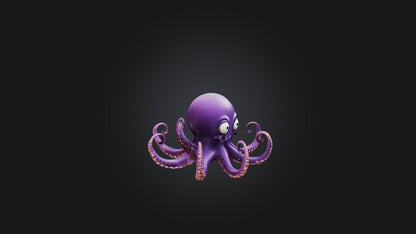 Cartoon Octopus 3D model