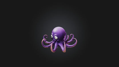 Cartoon Octopus 3D model