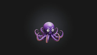 Cartoon Octopus 3D model