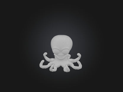 3D model Cartoon Octopus VR / AR / low-poly