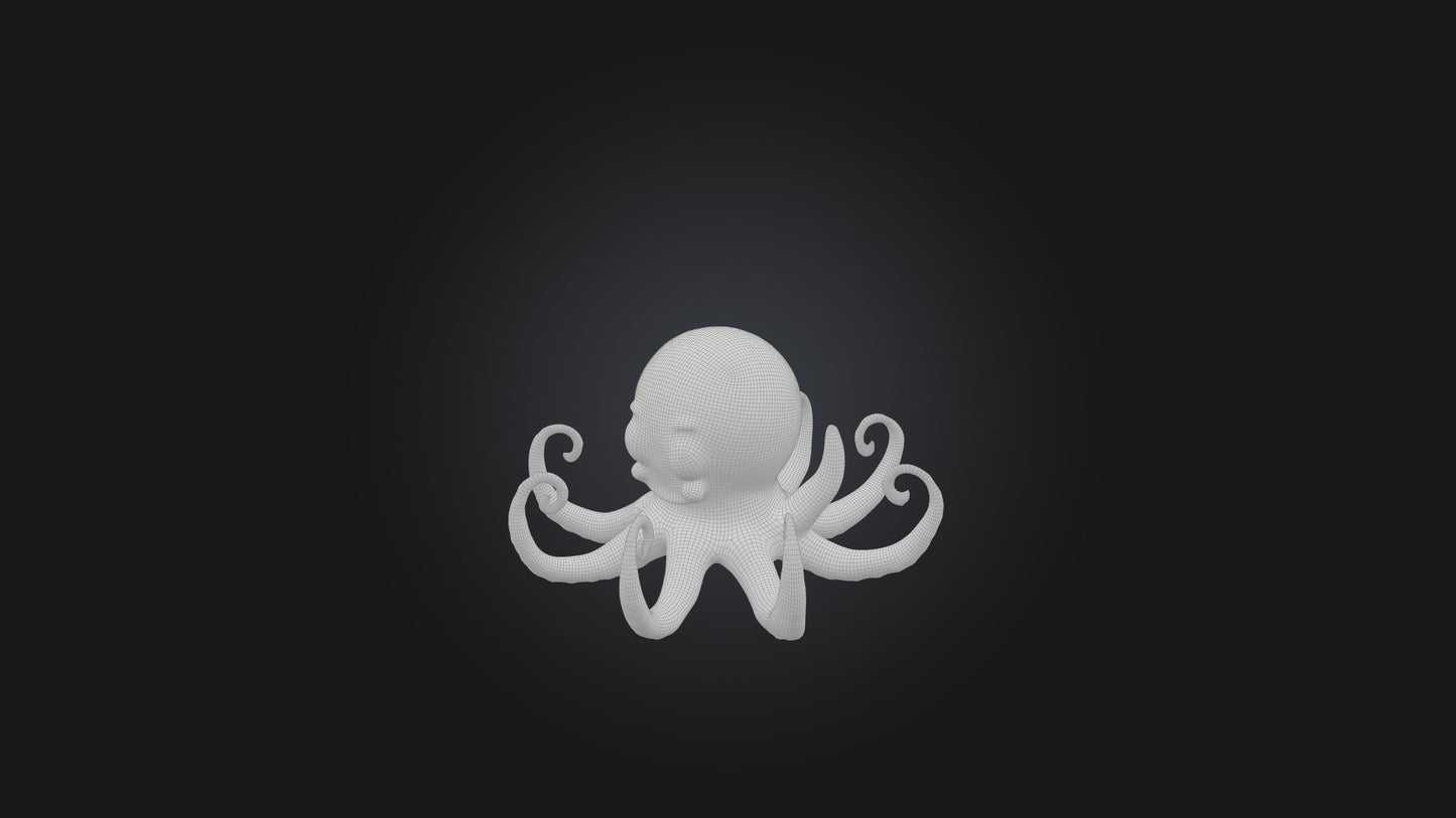 Cartoon Octopus 3D model
