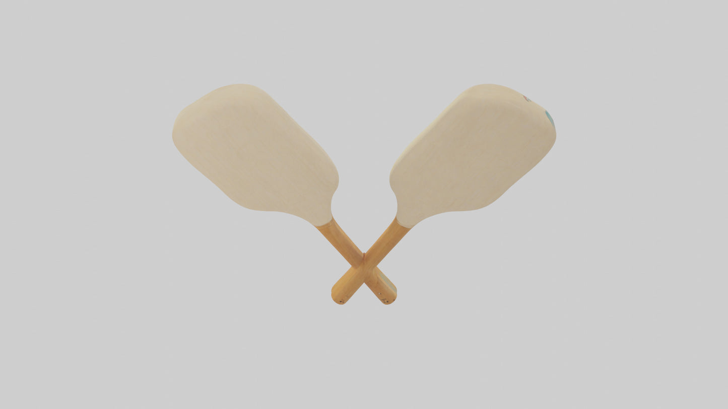 Cartoon Paddles model 3D model
