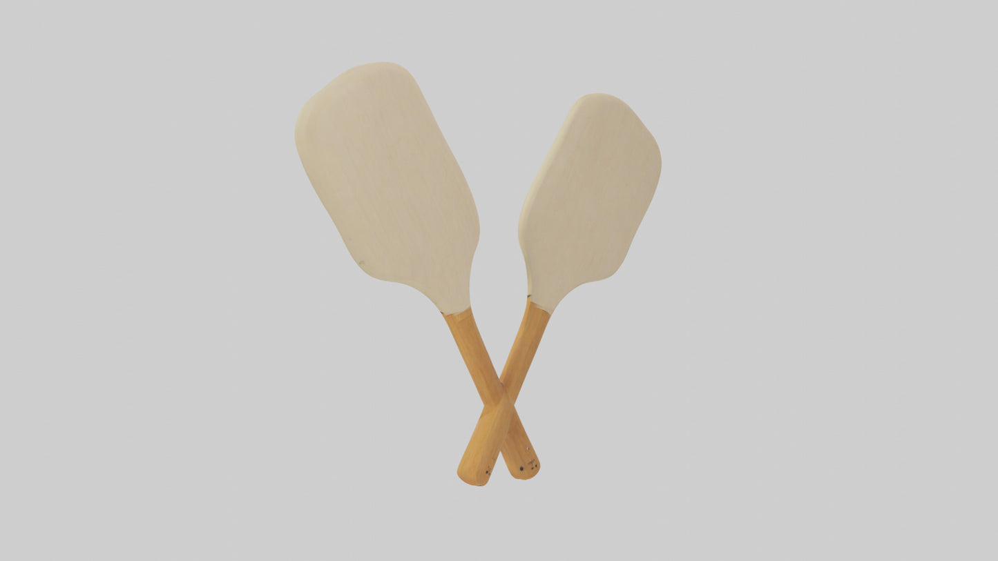 Cartoon Paddles model 3D model