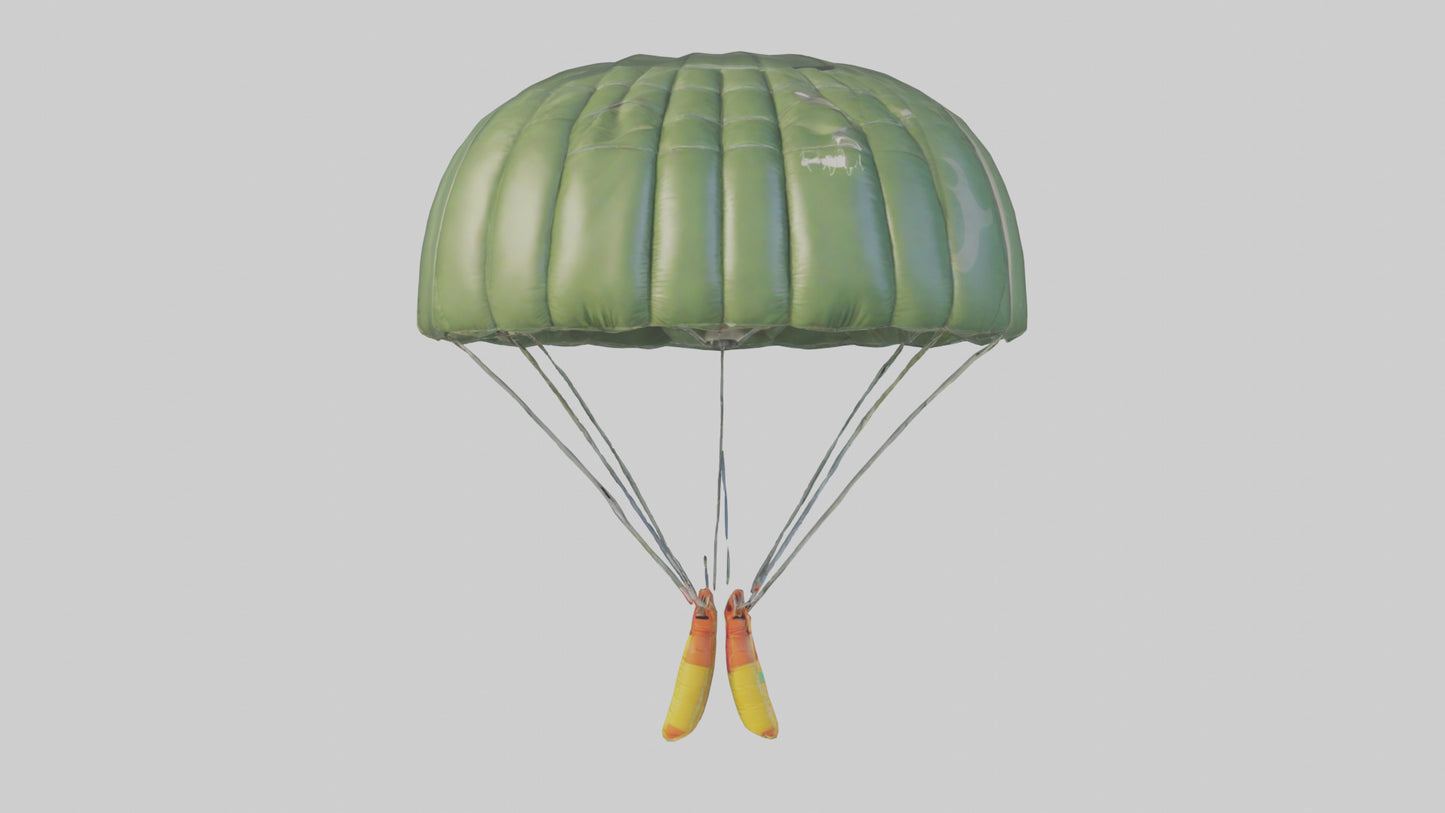 Cartoon Parachute model 3D model