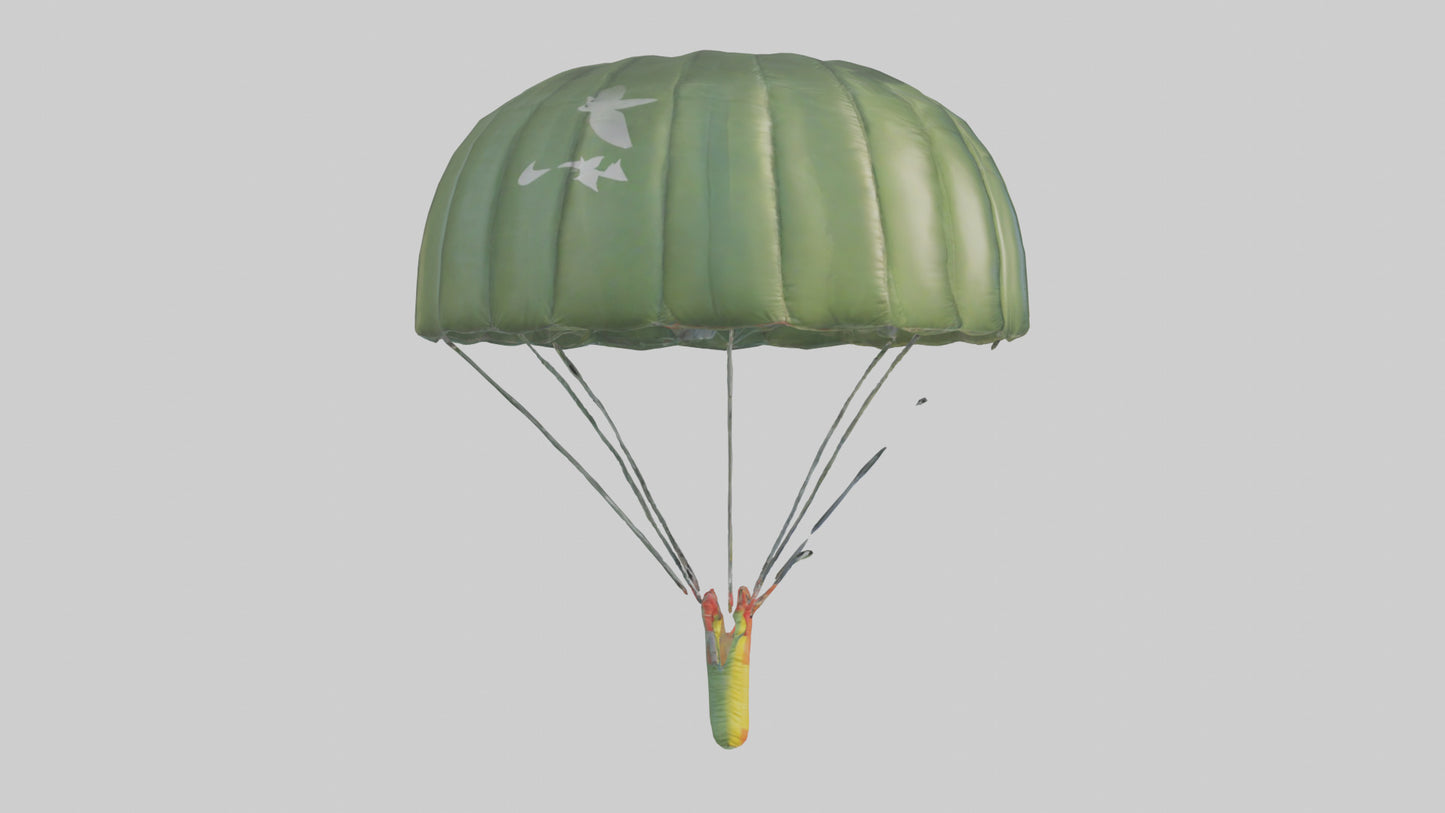 Cartoon Parachute model 3D model