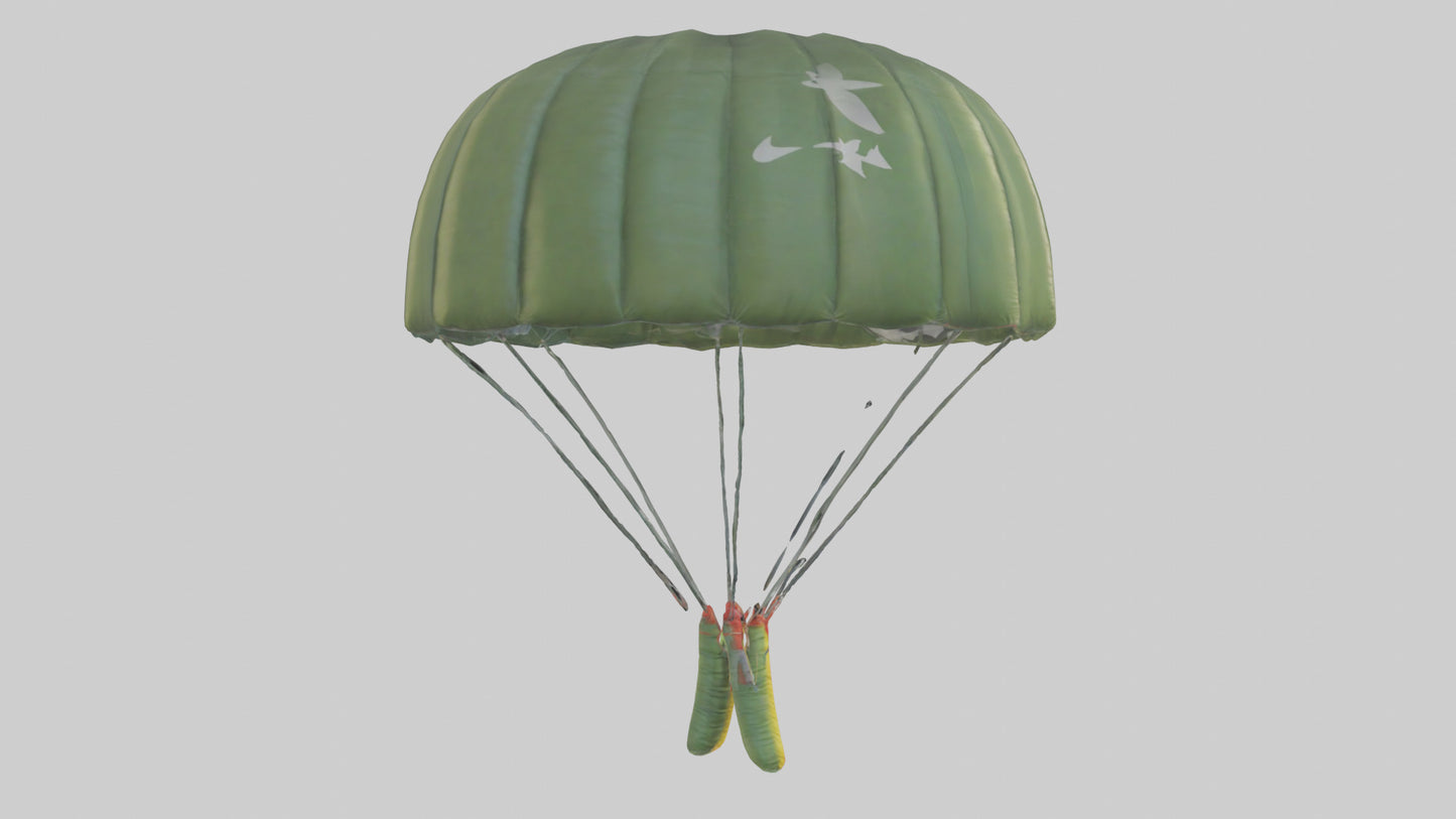 Cartoon Parachute model 3D model