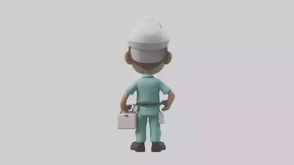 Cartoon Paramedic model 3D model