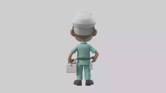 Cartoon Paramedic model 3D model
