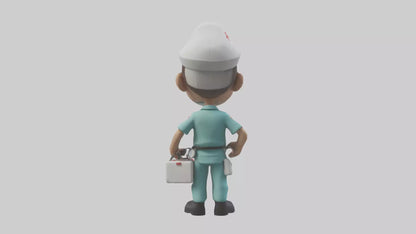 Cartoon Paramedic model 3D model
