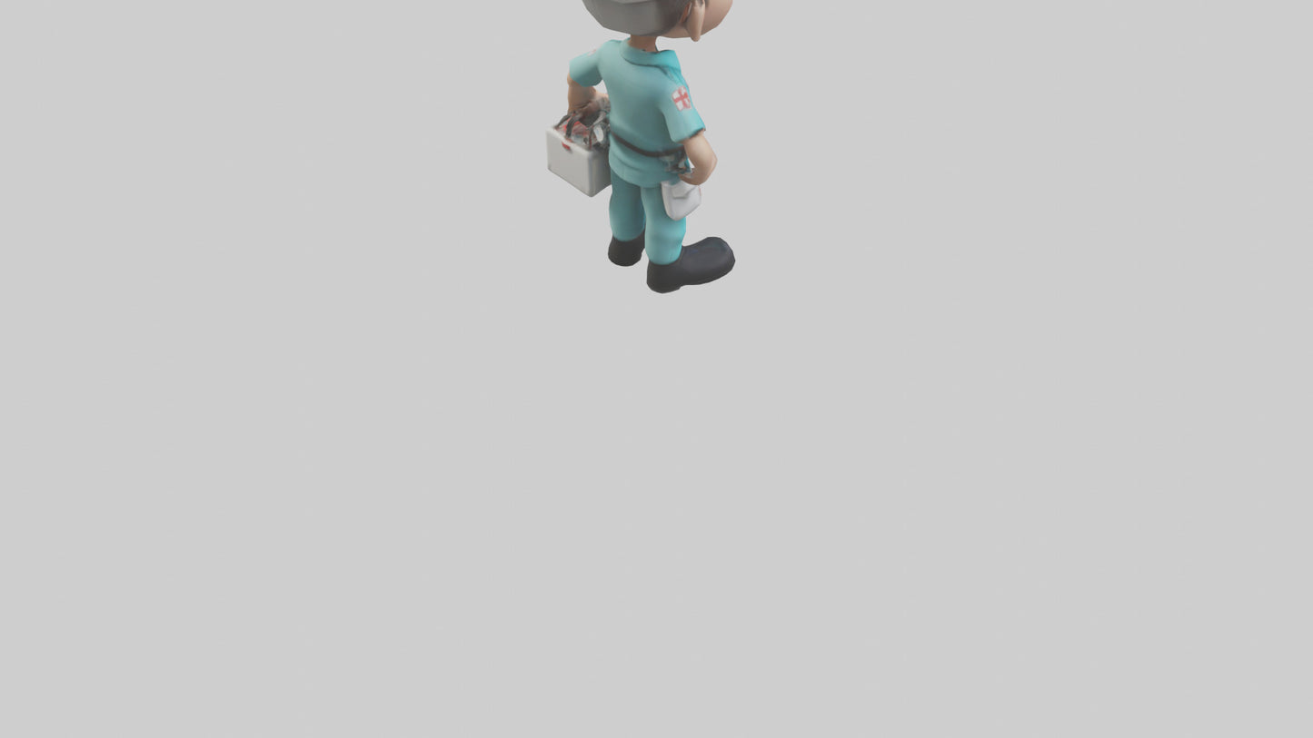 Cartoon Paramedic model 3D model