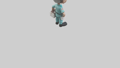 Cartoon Paramedic model 3D model