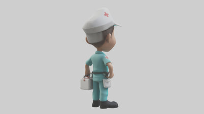 Cartoon Paramedic model 3D model