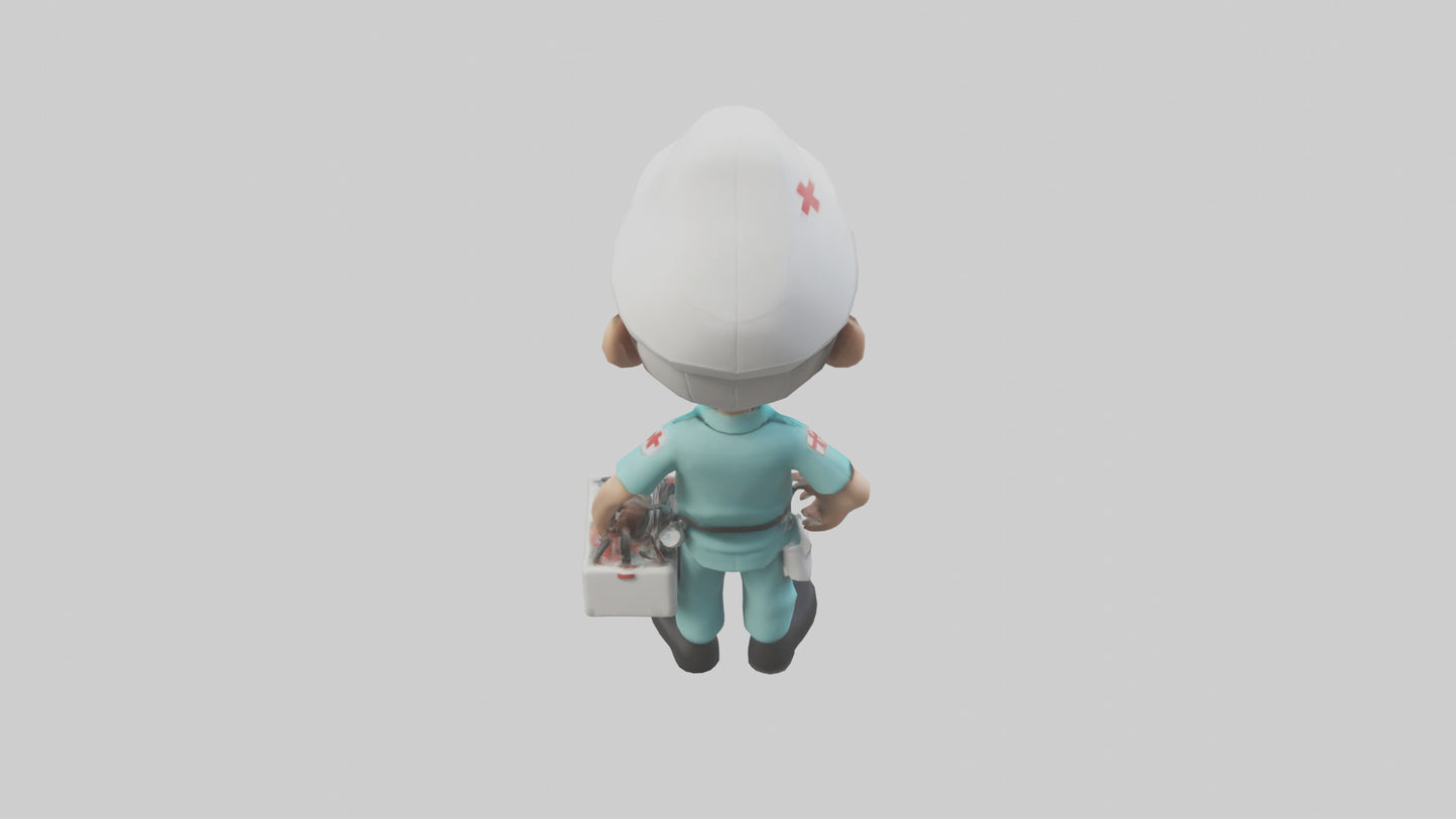 Cartoon Paramedic model 3D model
