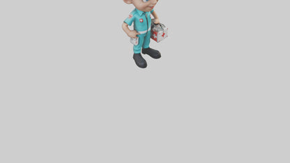 Cartoon Paramedic model 3D model