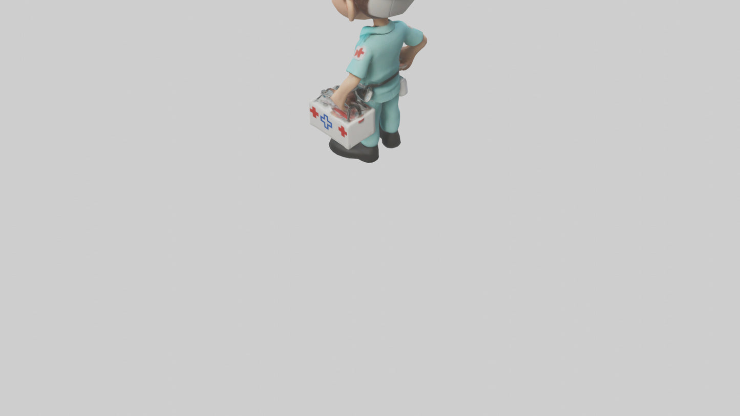 Cartoon Paramedic model 3D model