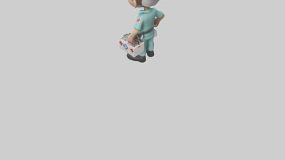 Cartoon Paramedic model 3D model