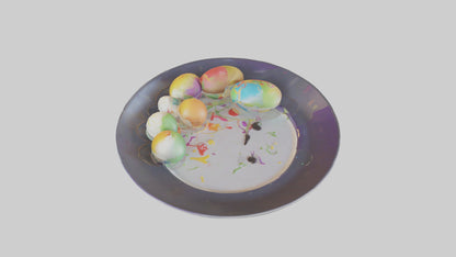 Cartoon Party Plate model 3D model