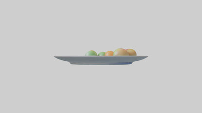 Cartoon Party Plate model 3D model