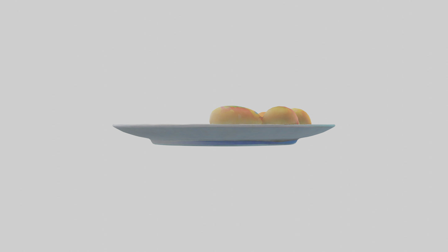 Cartoon Party Plate model 3D model