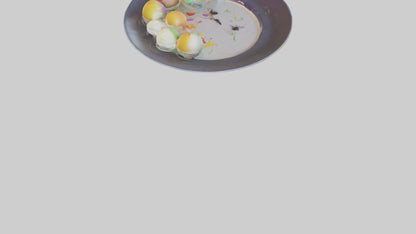 Cartoon Party Plate model 3D model