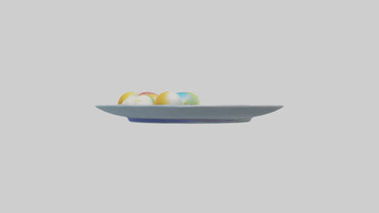 Cartoon Party Plate model 3D model