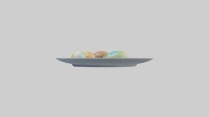 Cartoon Party Plate model 3D model
