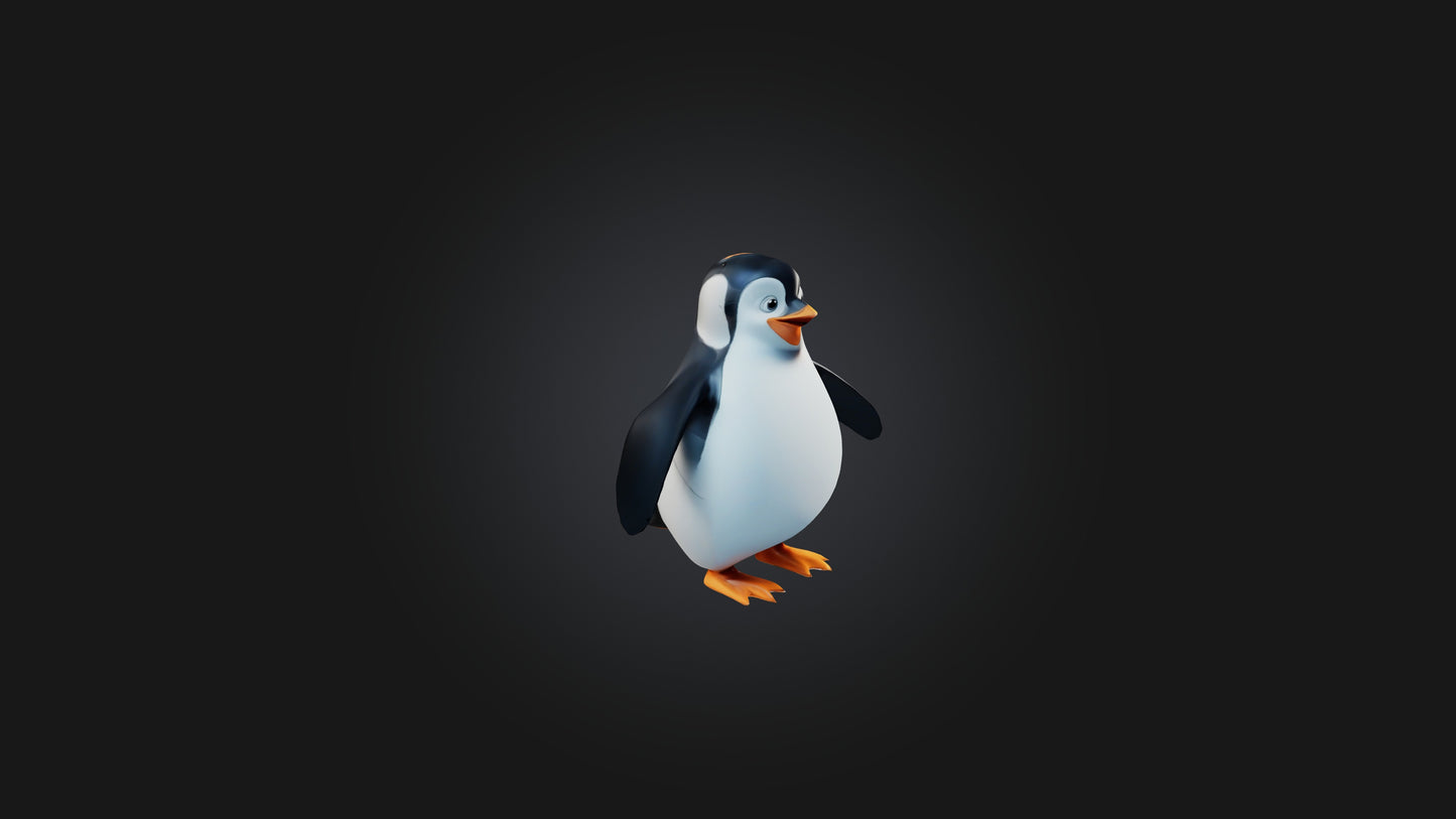 Cartoon Penguin 3D model