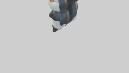Cartoon Penguin Couple model 3D model
