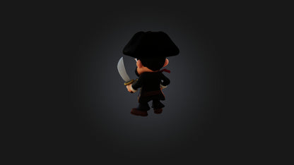 Cartoon Pirates 3D model