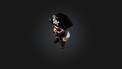 Cartoon Pirates 3D model