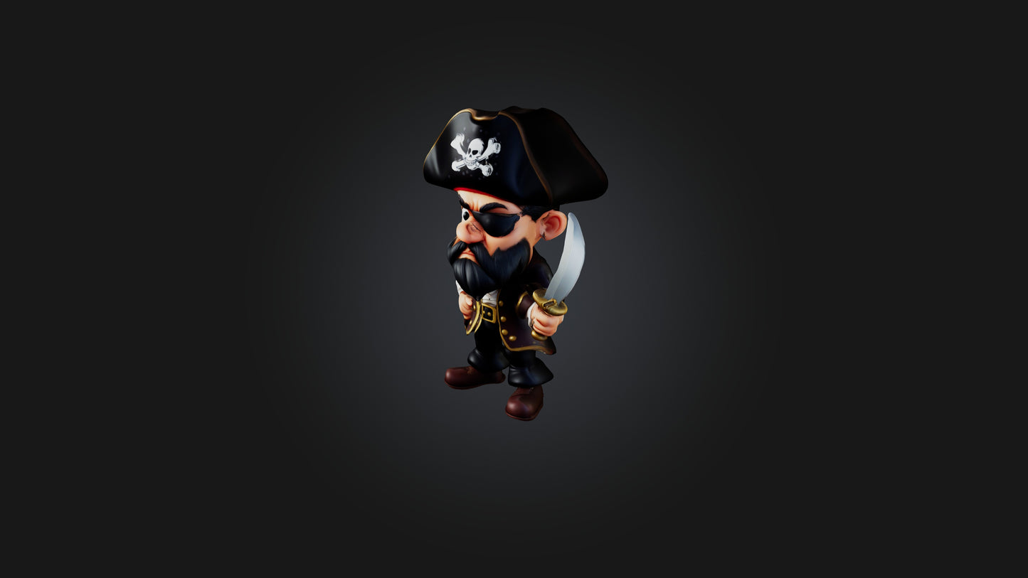 Cartoon Pirates 3D model