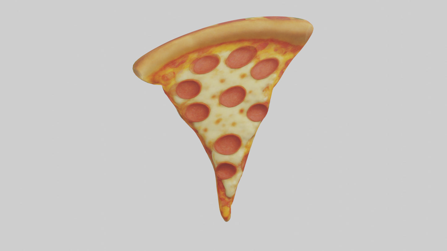Cartoon Pizza Slice model 3D model