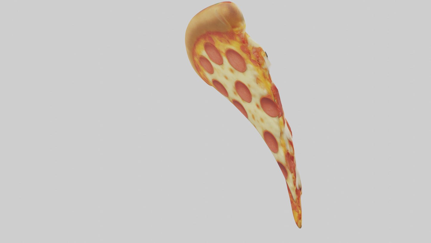 Cartoon Pizza Slice model 3D model