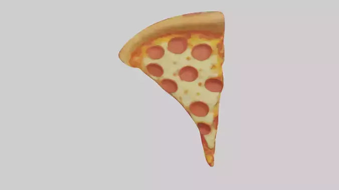 Cartoon Pizza Slice model 3D model