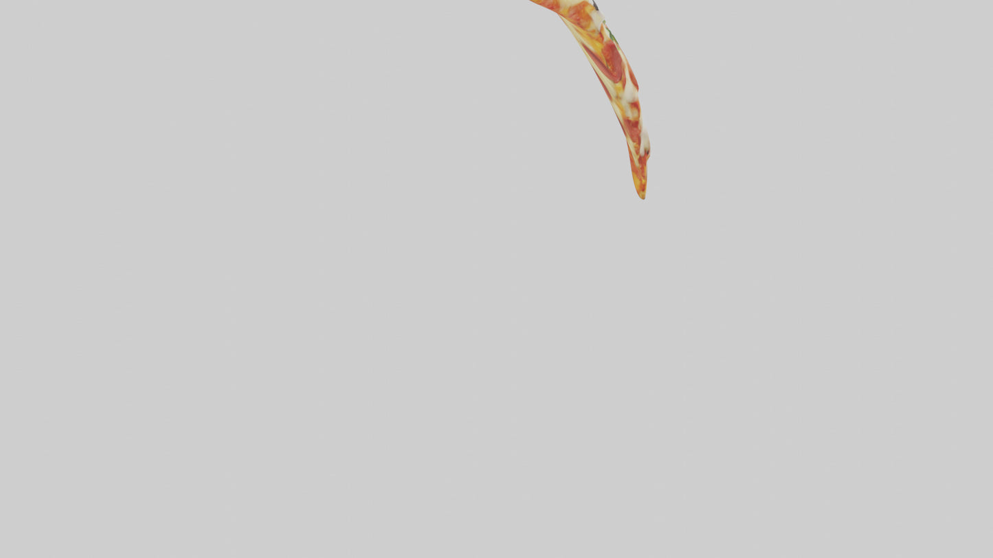 Cartoon Pizza Slice model 3D model