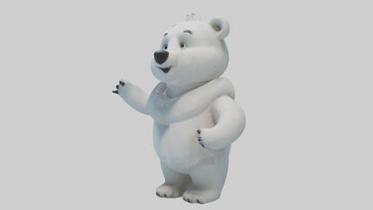 Cartoon Polar Bear model 3D model