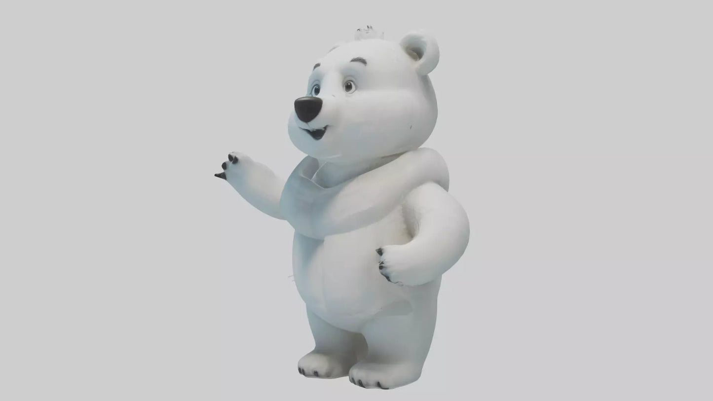 Cartoon Polar Bear model 3D model