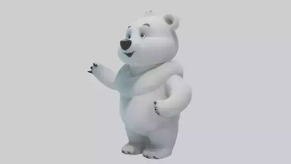 Cartoon Polar Bear model 3D model