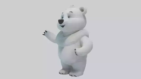 Cartoon Polar Bear model 3D model