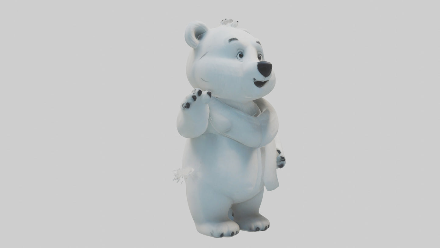 Cartoon Polar Bear model 3D model